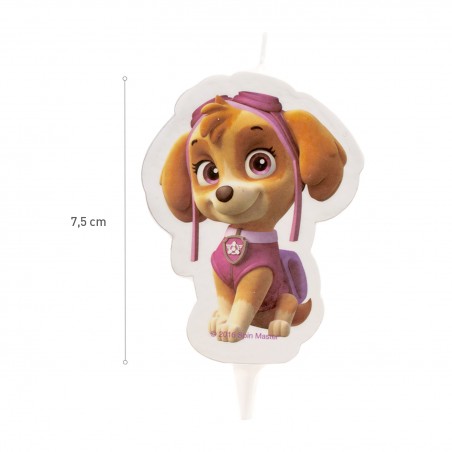 Bougie 2d Skye Pat' Patrouille 7 5cm