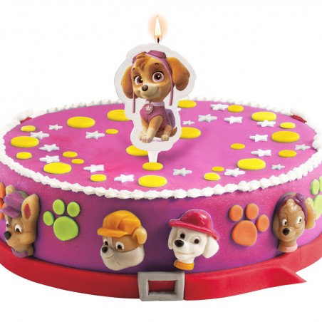 Bougie 2d Skye Pat' Patrouille 7 5cm