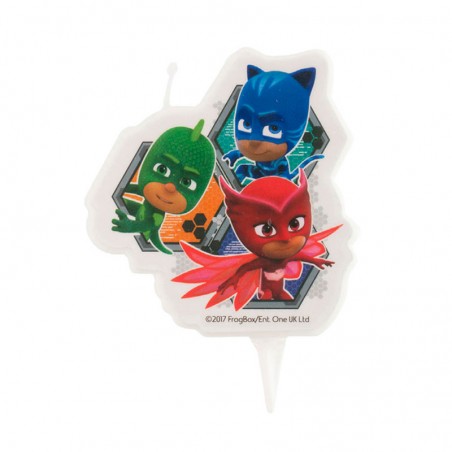 Bougie d'Anniversaire PJ Masks – Idéale pour les Fêtes Enfantines