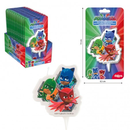 Bougie d'Anniversaire PJ Masks – Idéale pour les Fêtes Enfantines