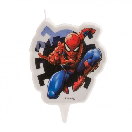 Bougie d'anniversaire Spiderman Décoration idéale pour les fêtes d'enfants