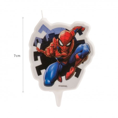 Bougie d'anniversaire Spiderman Décoration idéale pour les fêtes d'enfants