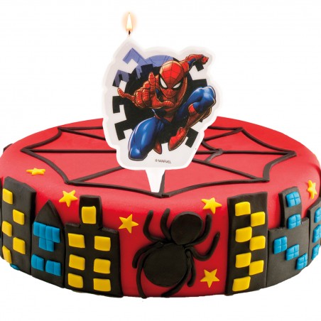 Bougie d'anniversaire Spiderman Décoration idéale pour les fêtes d'enfants