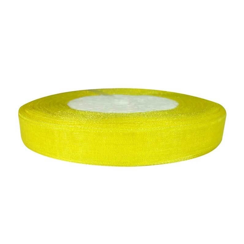 Listes en organza jaunes
