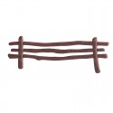 Clôture marron pour décoration de gâteau