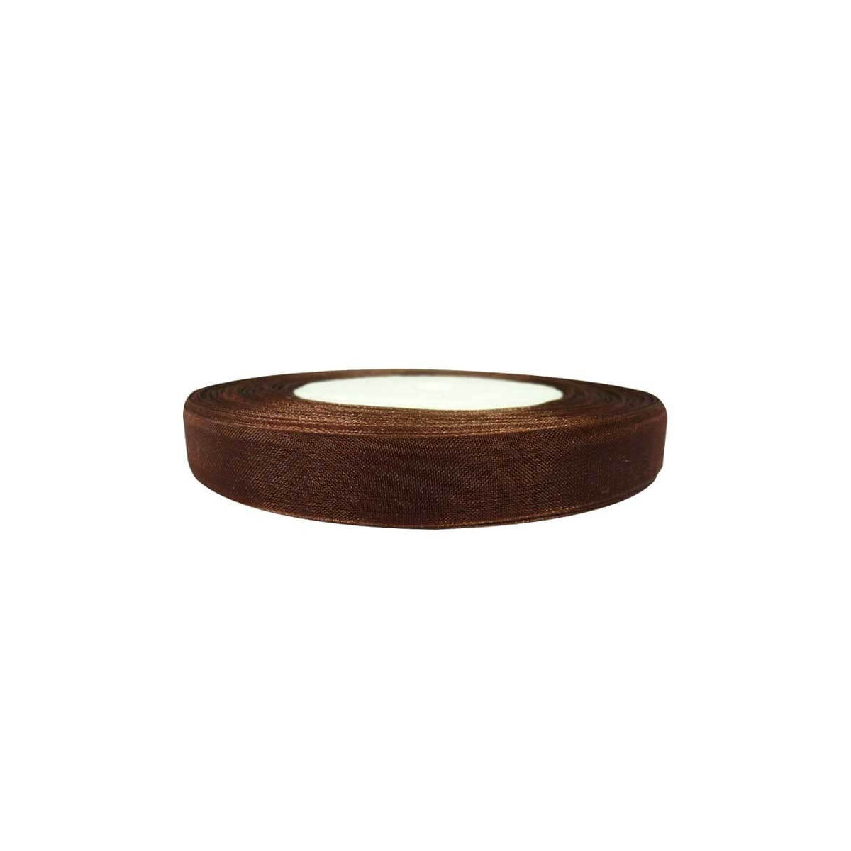 Ruban en organza marron