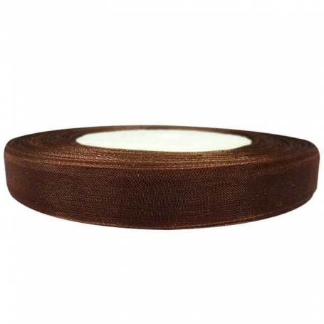 Ruban Organza Marron