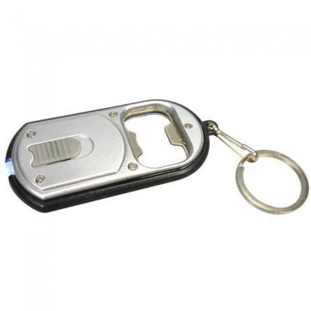 Porte-clés décapsuleur lampe de poche