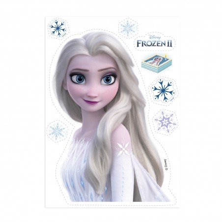 Gaufrelette silhouette gâteau Frozen