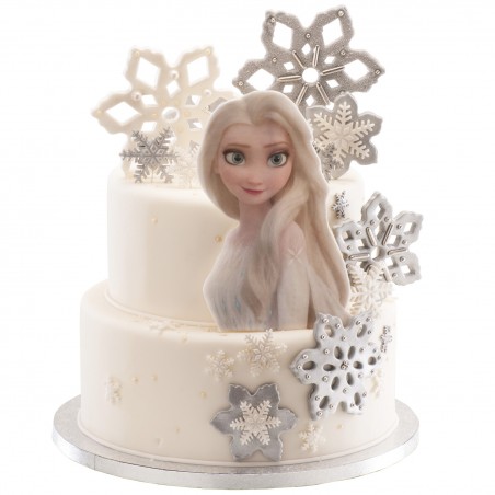 Gaufrelette silhouette gâteau Frozen