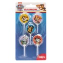 Bougies d'anniversaire Pat' Patrouille ø 3 cm