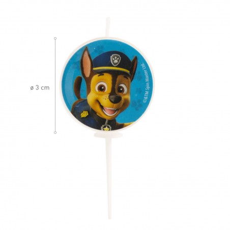 Bougies d'anniversaire Pat' Patrouille ø 3 cm