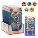 Bougies d'anniversaire Pat' Patrouille ø 3 cm