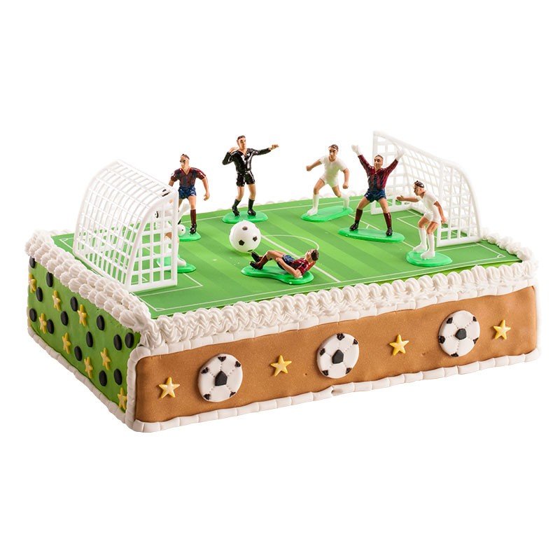Set de Figurines de Football pour Gâteaux Match Complet dans votre Célébration