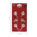 Bougies Décoratives de Football Pack de 6 avec Baskets Dorées et Design Sportif