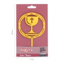 Cake topper calice communion 16,5x9,9cm