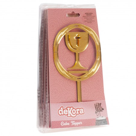 Cake topper calice communion 16,5x9,9cm