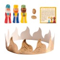 Coffret assortiment roscon couronne or roi porcelaine espagnol