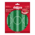 Disque Comestible sans sucre pour Gâteaux avec Design de Terrain de Football