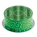 Disque Comestible sans sucre pour Gâteaux avec Design de Terrain de Football