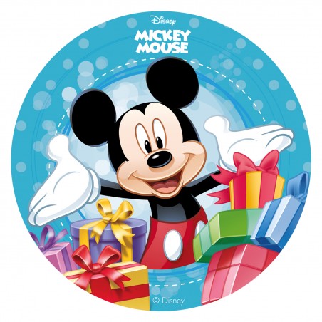 wafer cake silhouette avec mickey mouse design