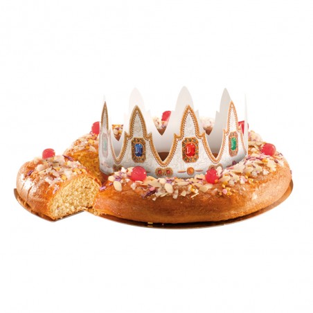 Couronne pour Roscón de Reyes – Design Royal avec Gemmes