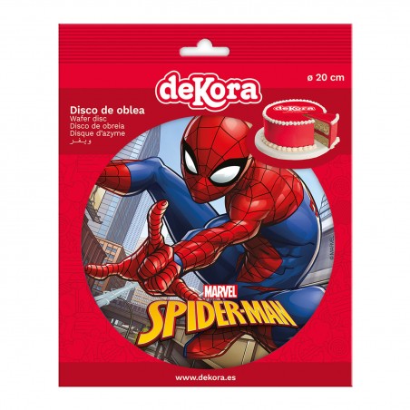 Disque de gaufre gâteau Spiderman