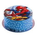 Disque gaufrette gâteau spiderman 20cm
