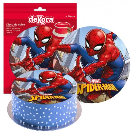 Disque de gaufre gâteau Spiderman