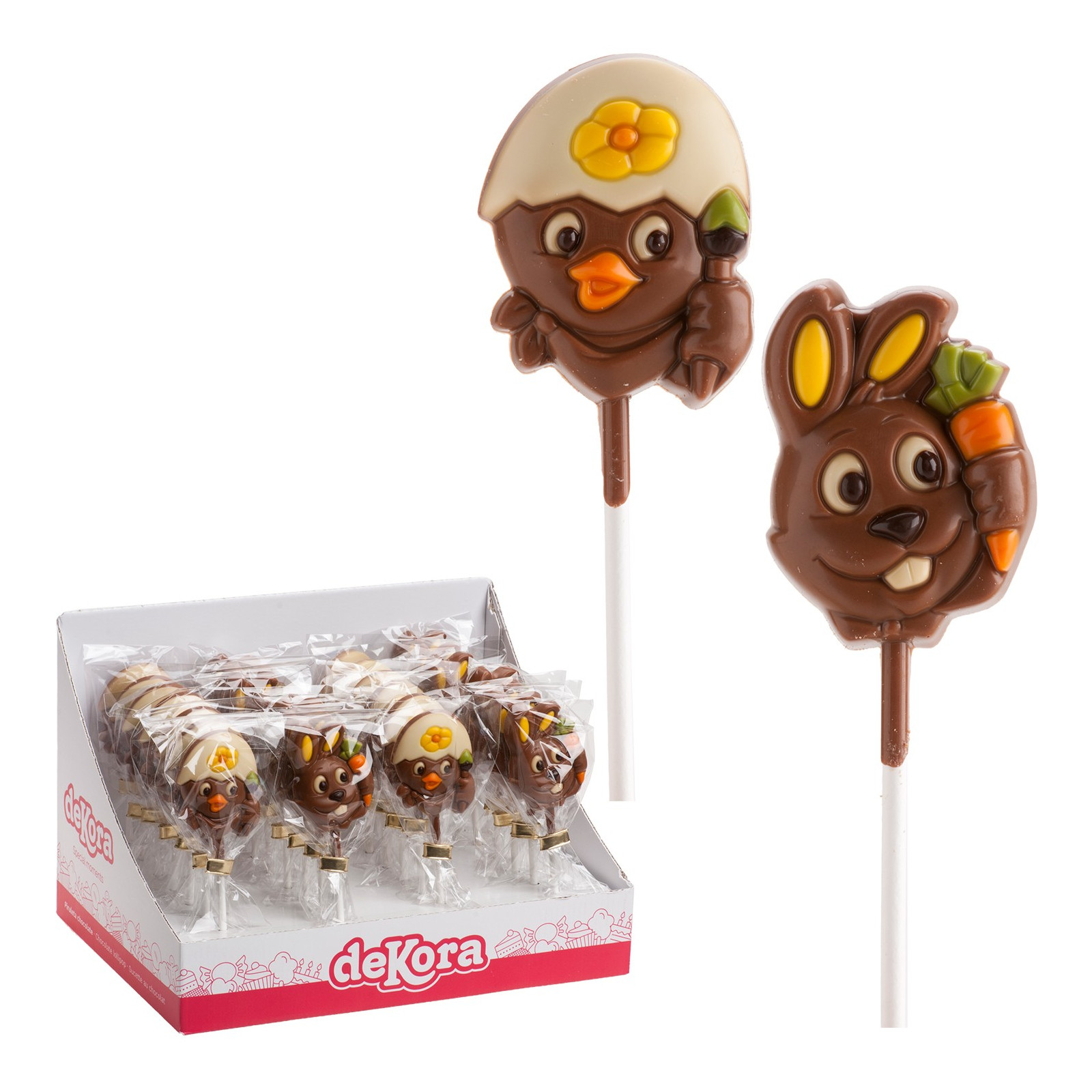 Sucettes chocolat animaux 20gr