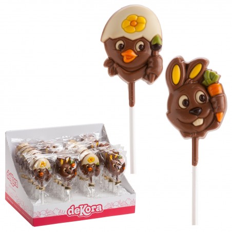 Sucettes Chocolat Animaux 20gr