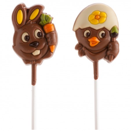 Sucettes chocolat animaux 20gr