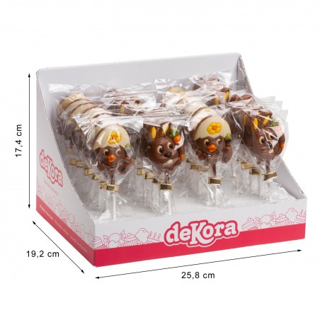 Sucettes chocolat animaux 20gr