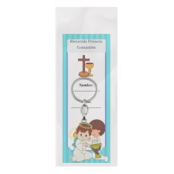 Marque-page Communion with Boy Communion Keychain in...