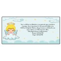 Invitations de baptême pour un petit garçon ange