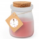 Bougie parfumée en verre personnalisée pour la communion d'une fille