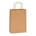 Sac en papier kraft avec poignées torsadées