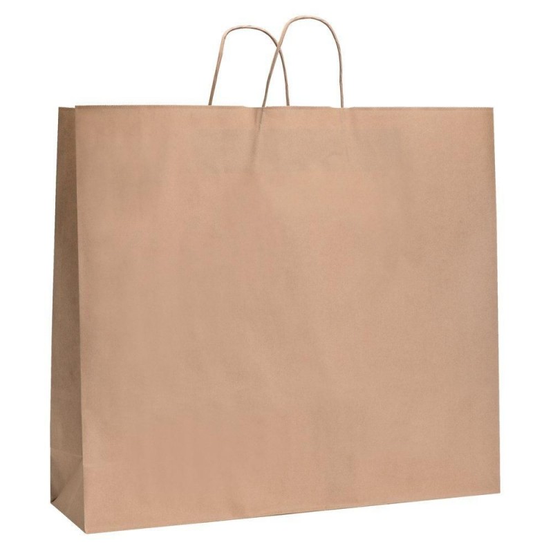 Grand sac kraft avec poignée bouclée