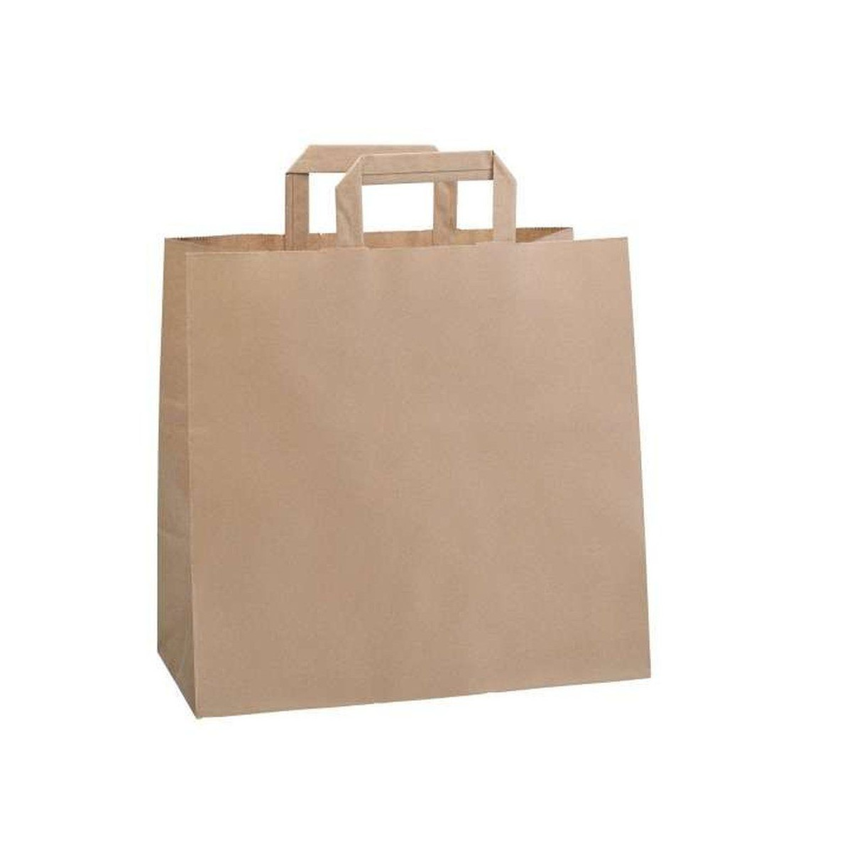 Sac kraft poignée plate