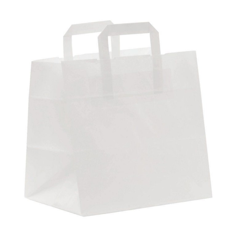 Sac en papier avec anse plate
