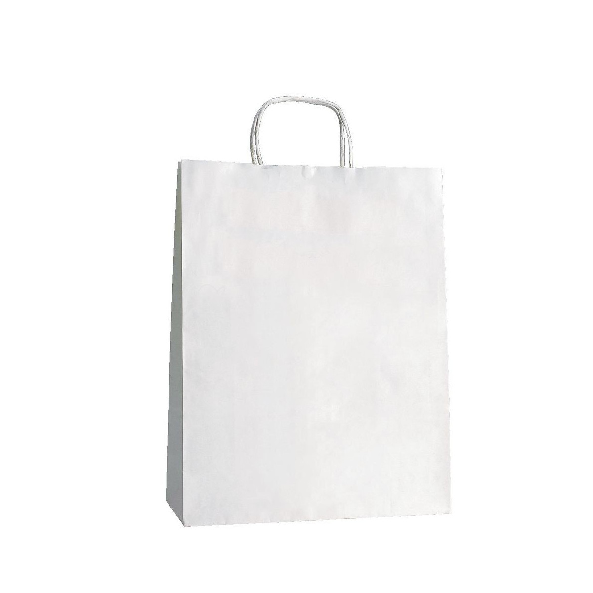 Sac en kraft blanc avec poignée bouclée
