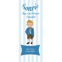 Grand autocollant de communion personnalisé pour garçon