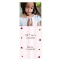 Autocollant de communion fille personnalisé avec photo