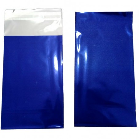 Ensemble de manucure licorne dans un sac en aluminium bleu personnalisé pour les invités
