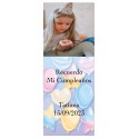 Autocollant photo d'anniversaire personnalisé