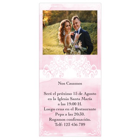 Faire part de mariage photo personnalisé pas cher