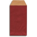 Sur enveloppe kraft rouge