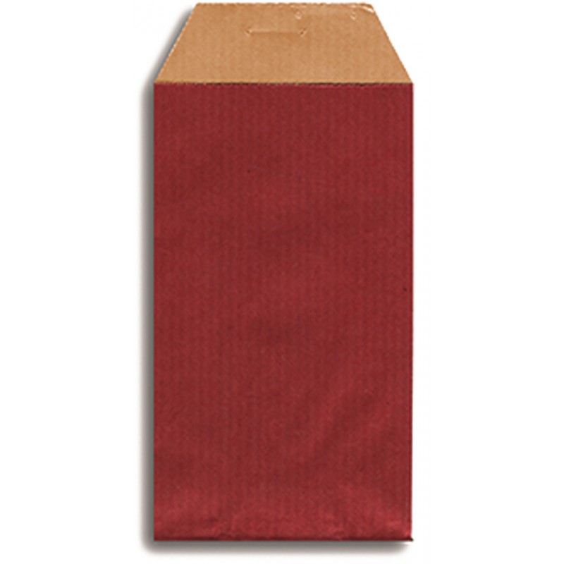 Enveloppe kraft rouge