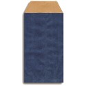 Sur enveloppe kraft bleue