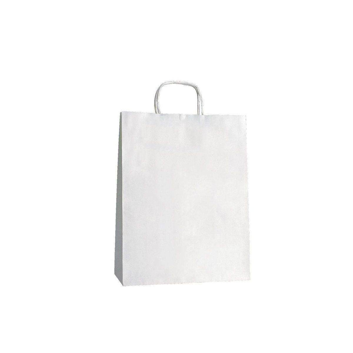 Sac kraft blanc avec anse frisée